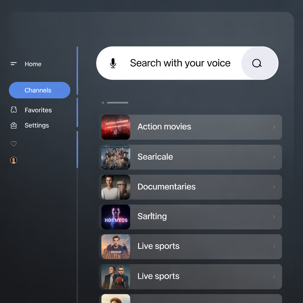 iptv voice search